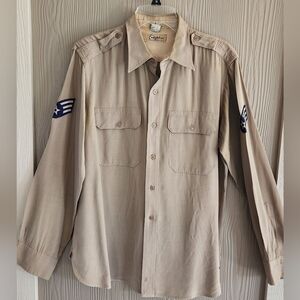 Vntg Creighton USAF Military Shirt